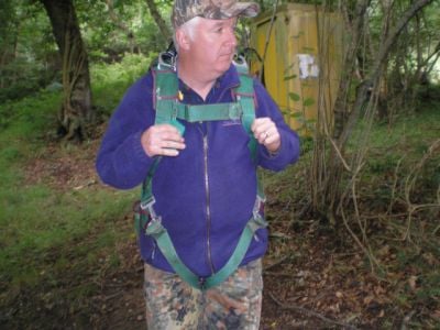 Ron in harness